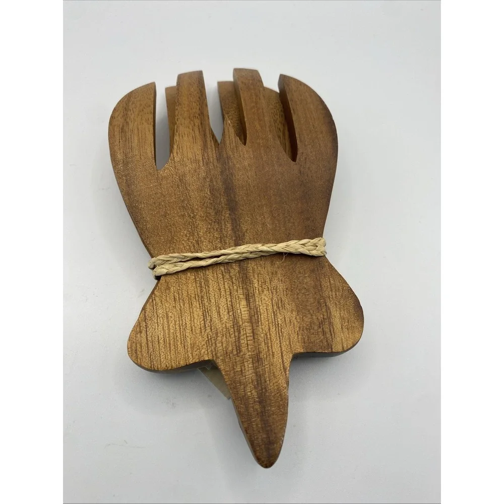 Hardwoods Of The South Pacific Honu Turtle Salad Tossing Fork Hand Carved Hawaii